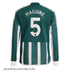 Manchester United Harry Maguire #5 Vieraspaita 2023-24 Pitkähihainen